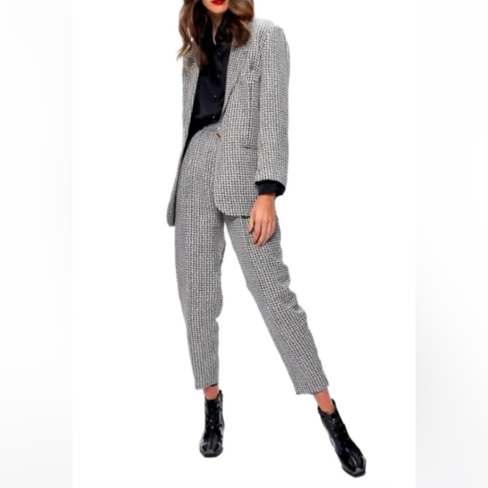 NWT Vivienne Hu Houndstooth Blazer